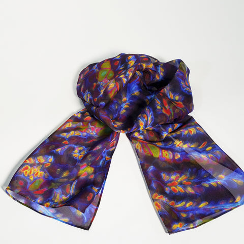 Gastric Mosaic silk scarf