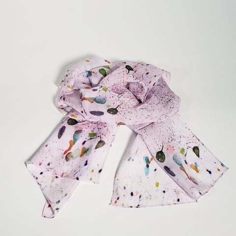 Technicolor Thoughts silk scarf